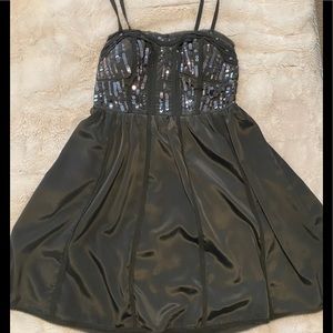 gray/blue special occasion dress